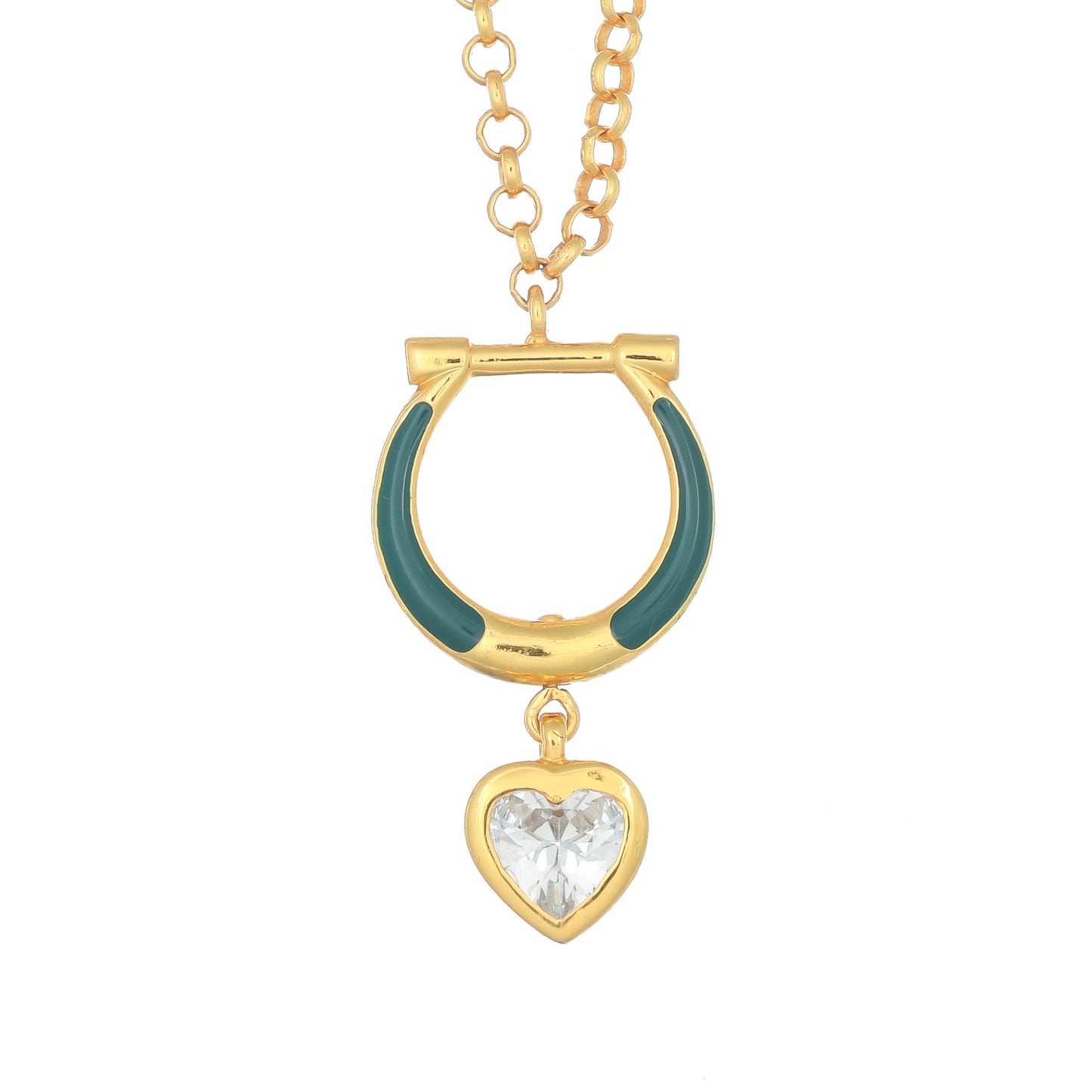DAVINA Reversible Horse Shoe Pendant - Mini