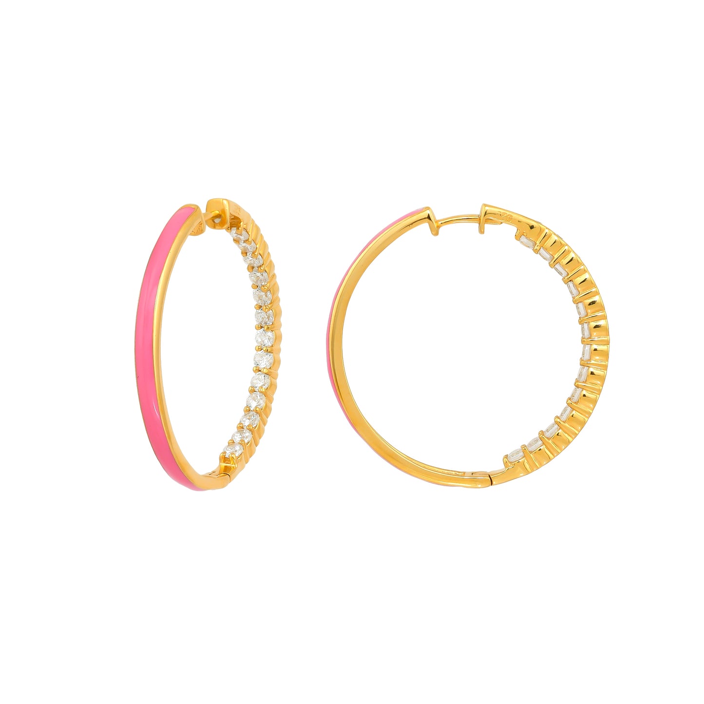 Hermia Hoops - Hot Pink