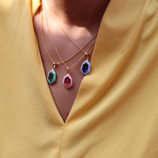 Hexa Gemstone Pendant