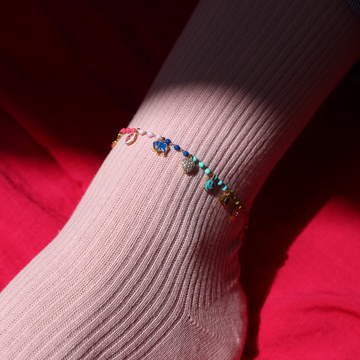 Multi Charm Anklet