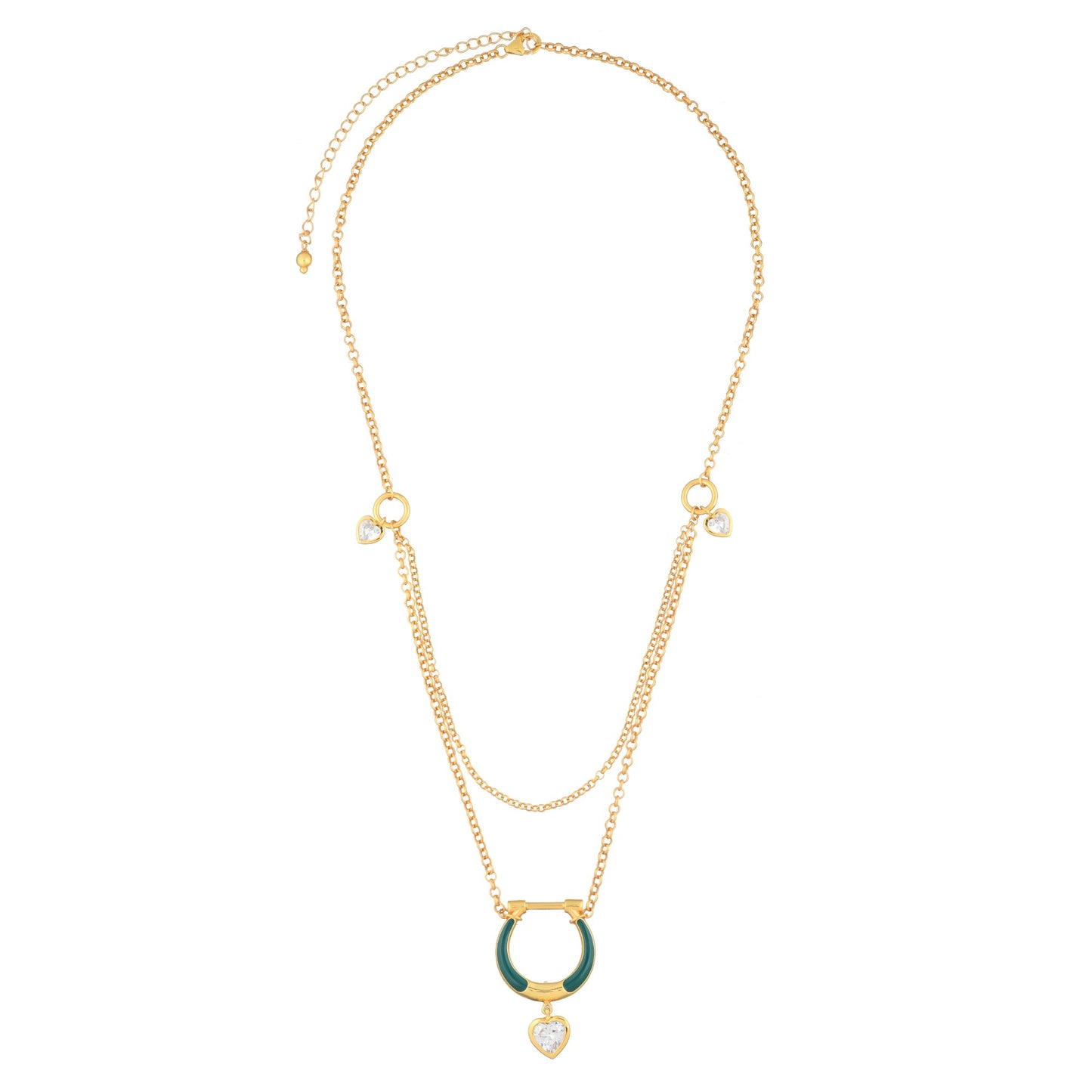DIANA Layered Horse Shoe Necklace