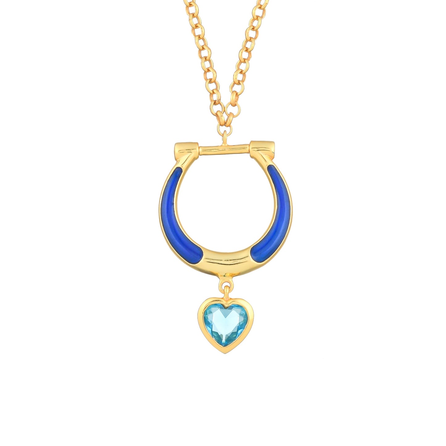 CHLOE Reversible Horse Shoe Pendant - Classic