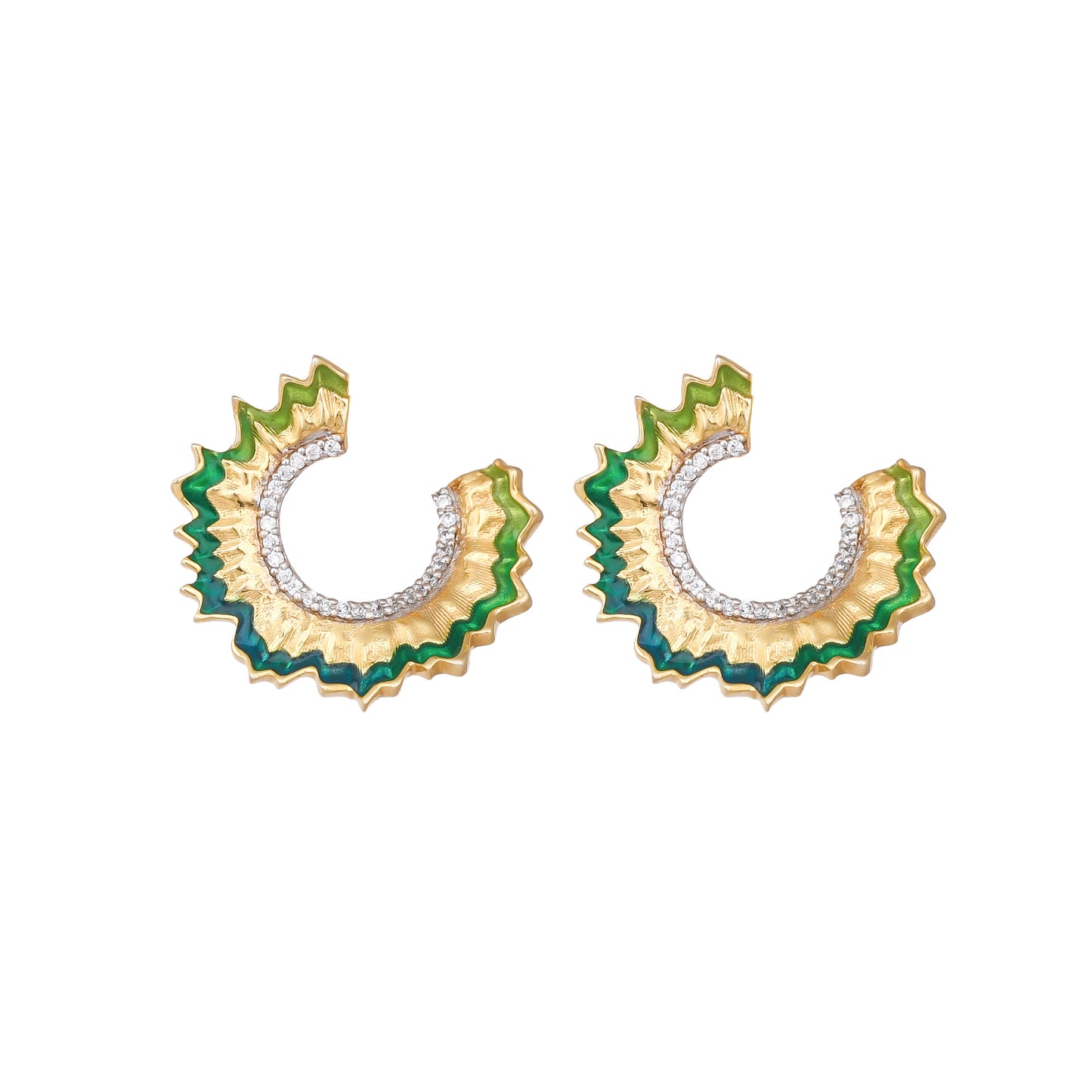 Ruffle Earrings