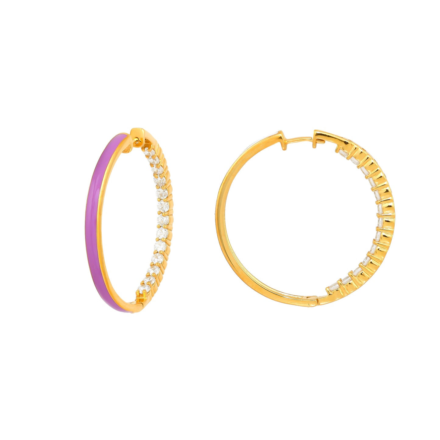 Hermia Hoops - Imperial Purple