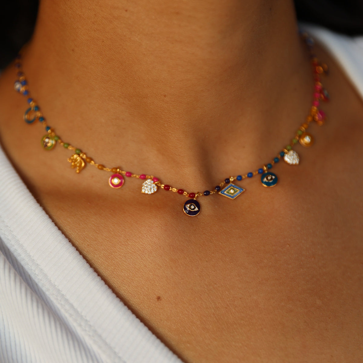 Multi Charm Necklace