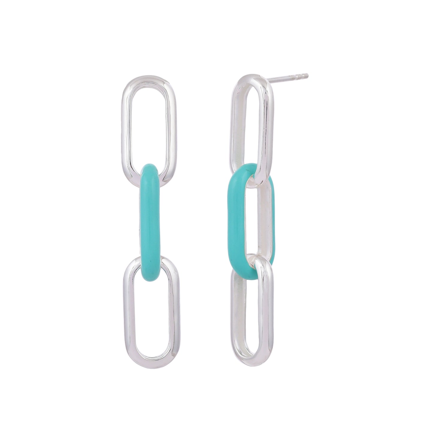 Viola Triple Link Earrings