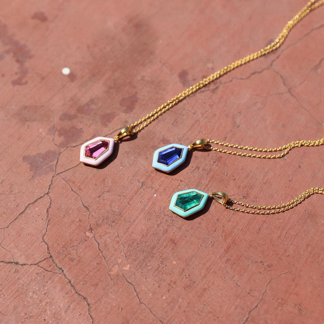 Hexa Gemstone Pendant