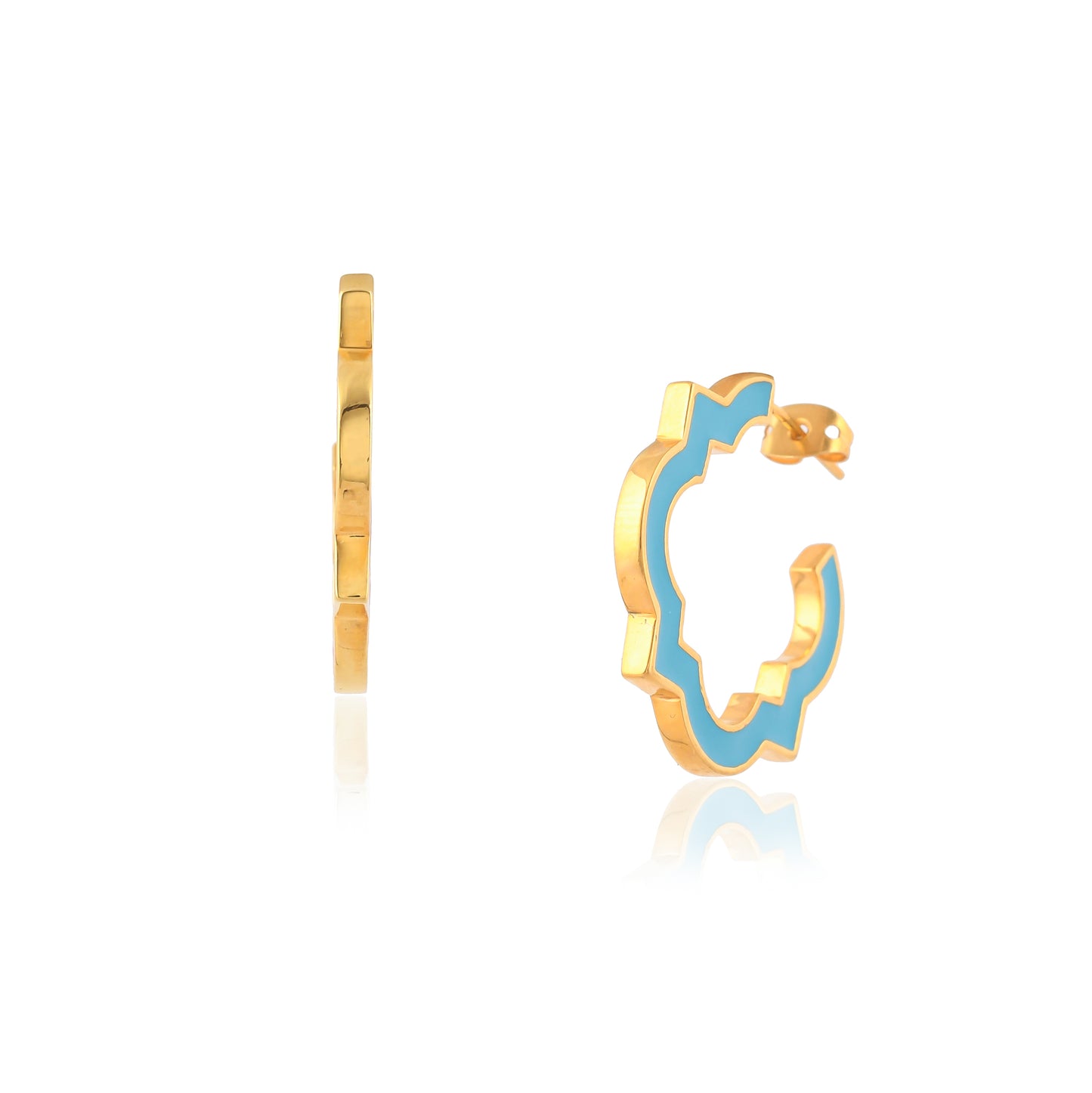simple daily wear gold earrings