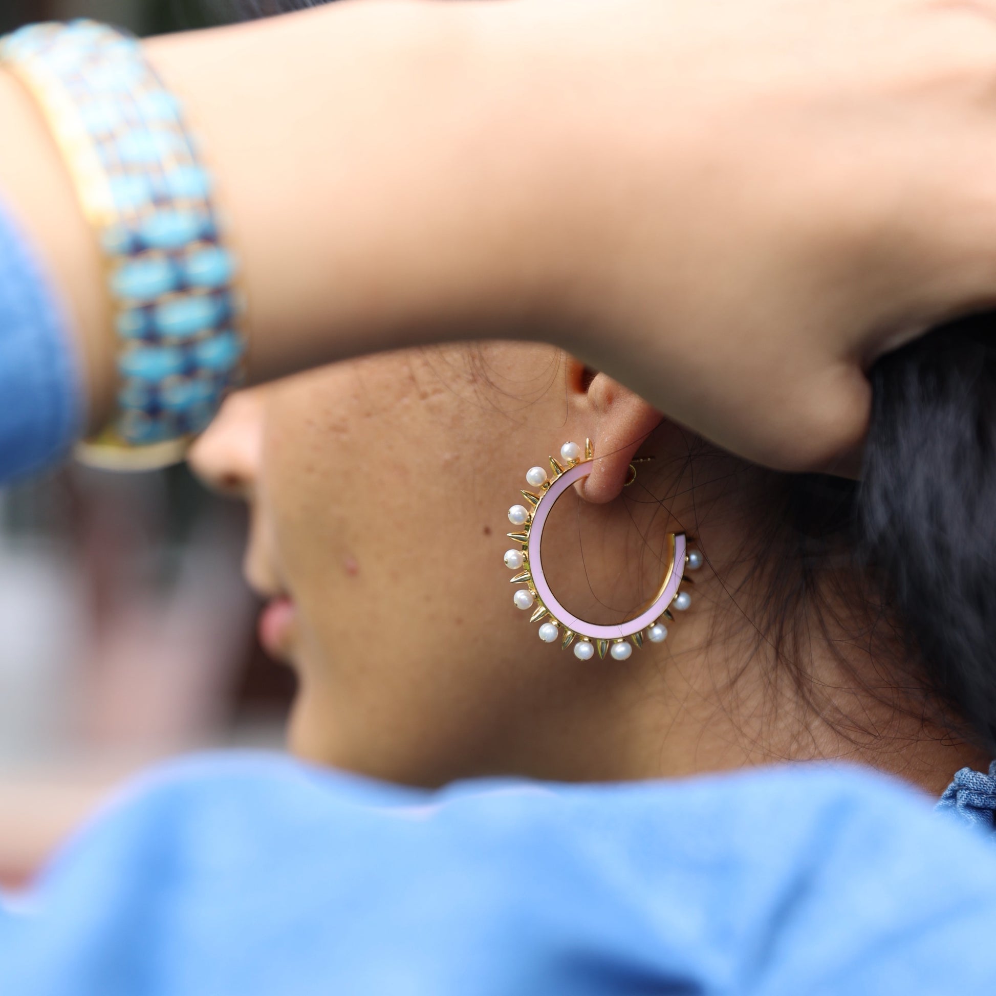 daily wear fancy gold earrings