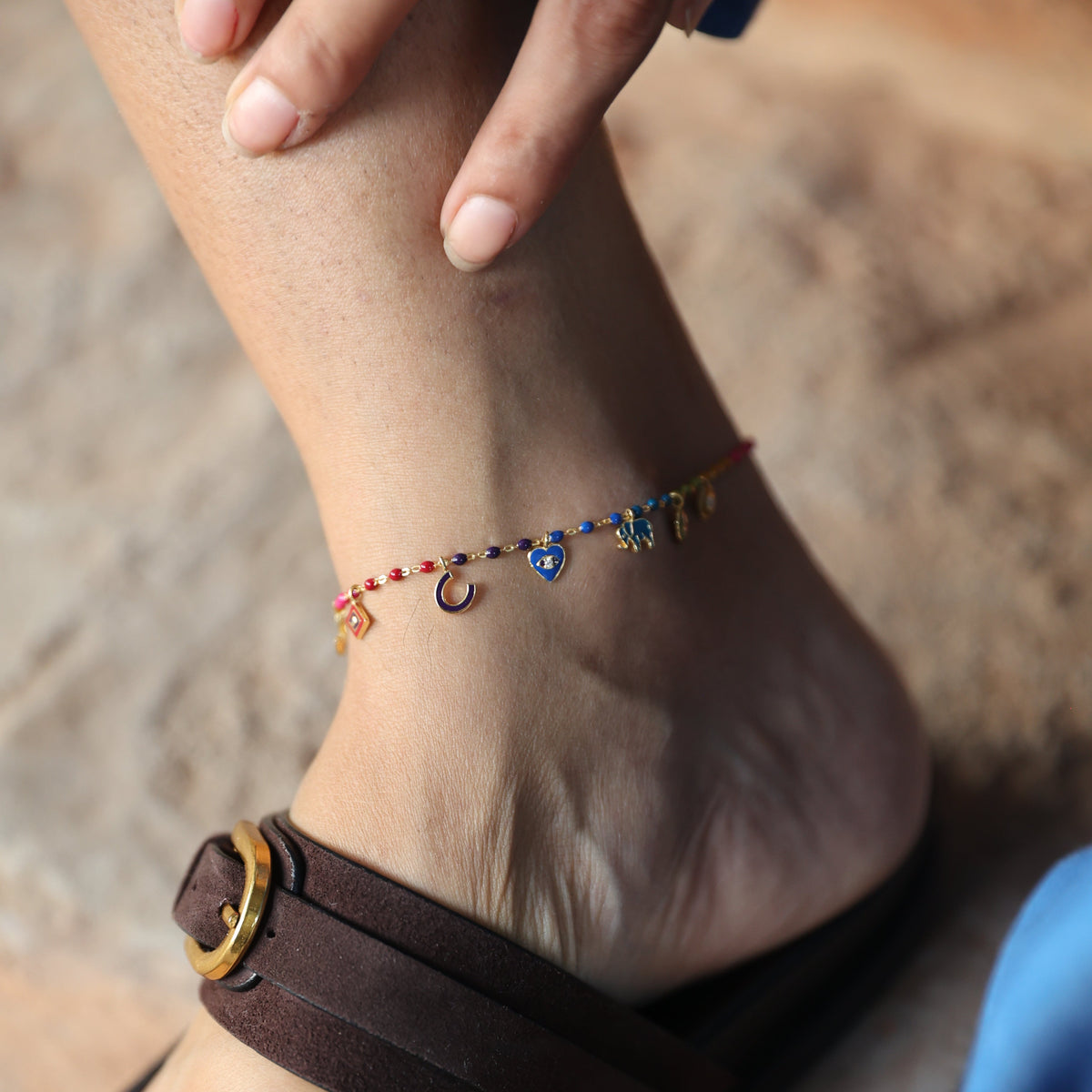 Multi Charm Anklet