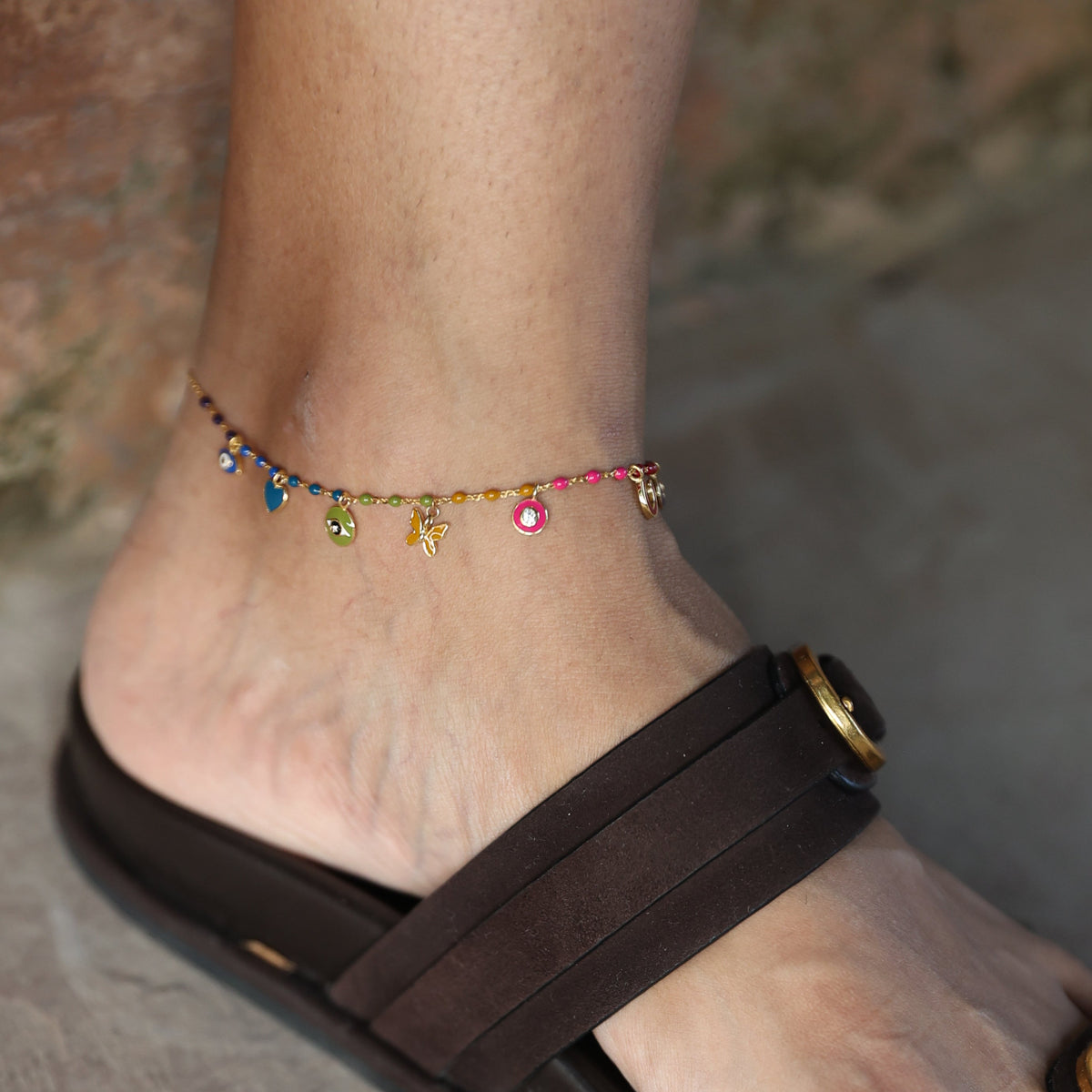 Multi Charm Anklet