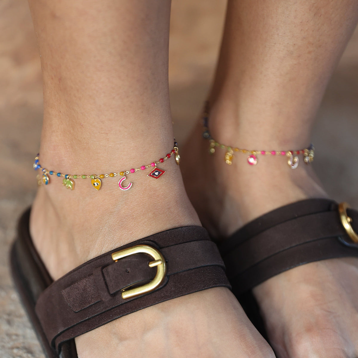 Multi Charm Anklet