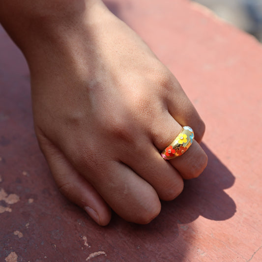 Pressed Flower Ring