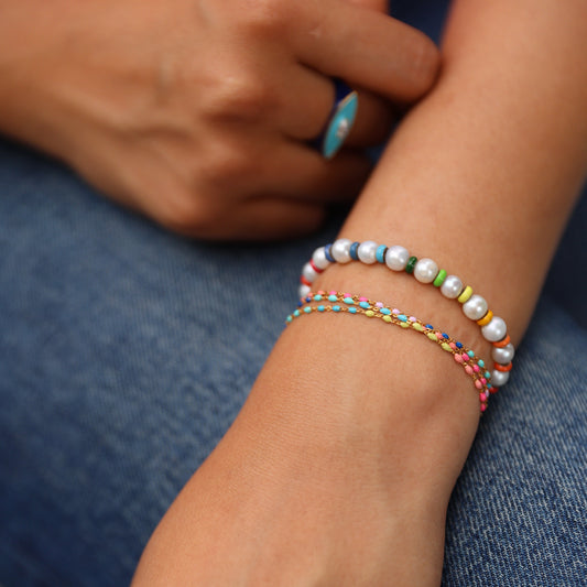 Rainbow Pico Multi-wrap Chain