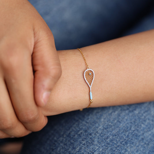 Squash Racket Bracelet