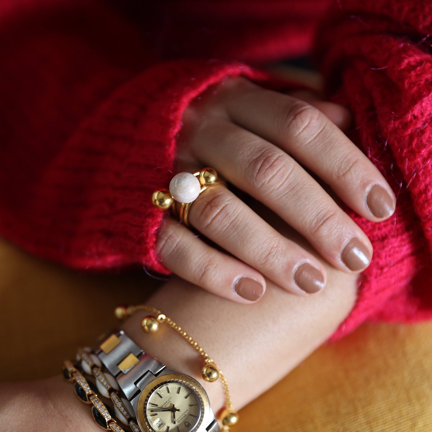 Moon Ring Stack - Set of 3