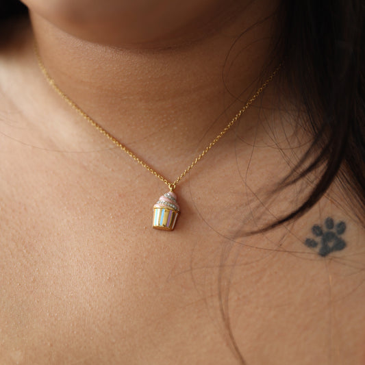 Cupcake Necklace