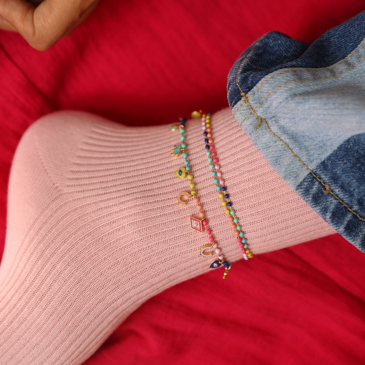 Multi Charm Anklet