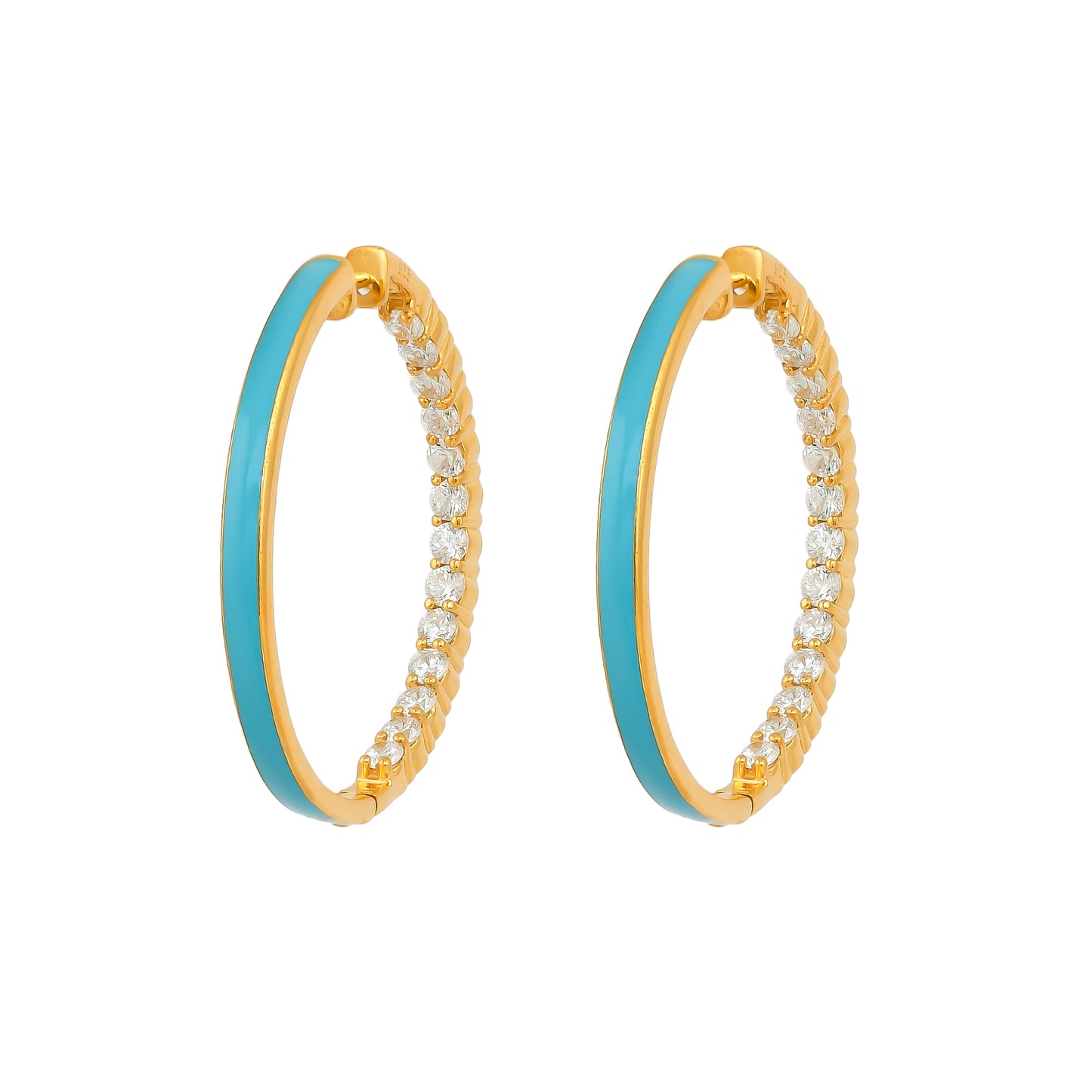 Hermia Hoops - Island Turquoise