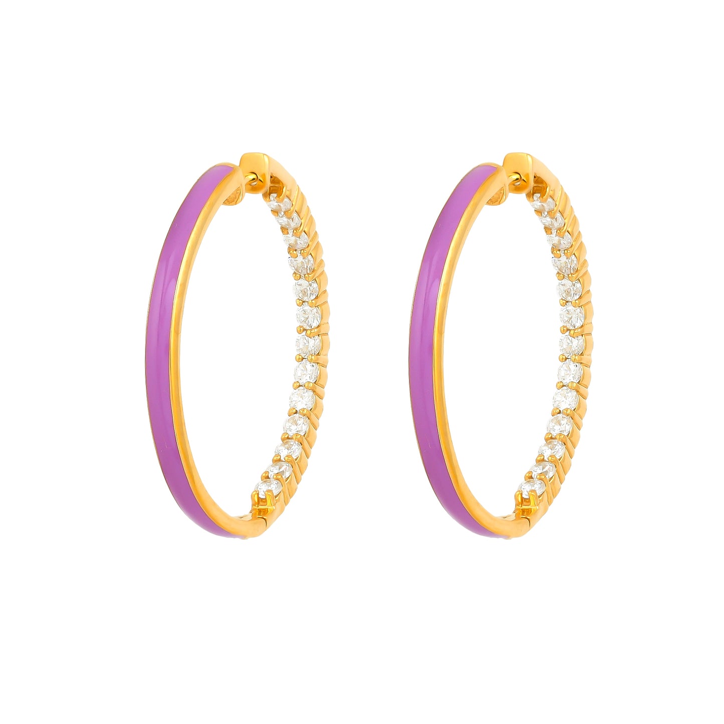 Hermia Hoops - Imperial Purple