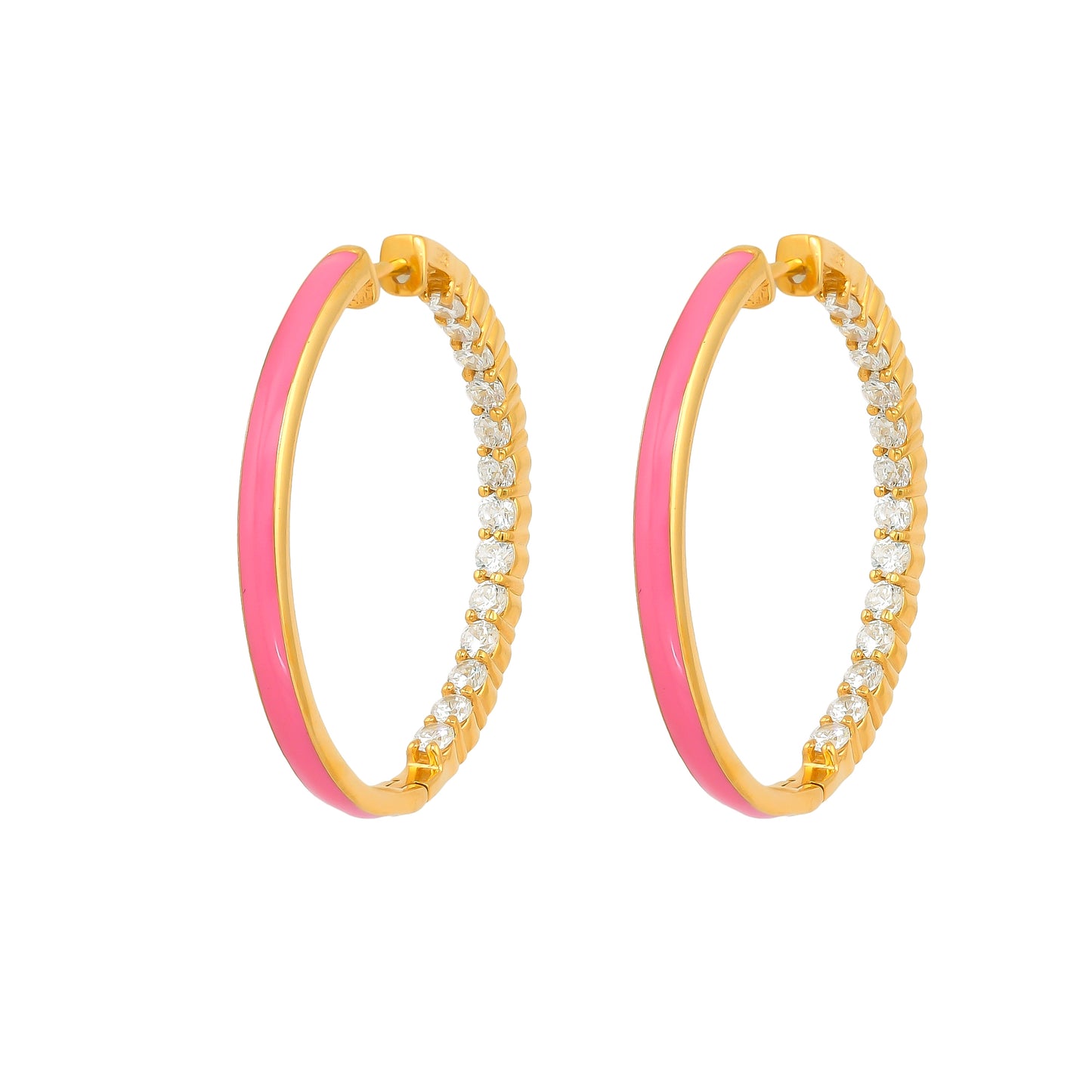 Hermia Hoops - Hot Pink