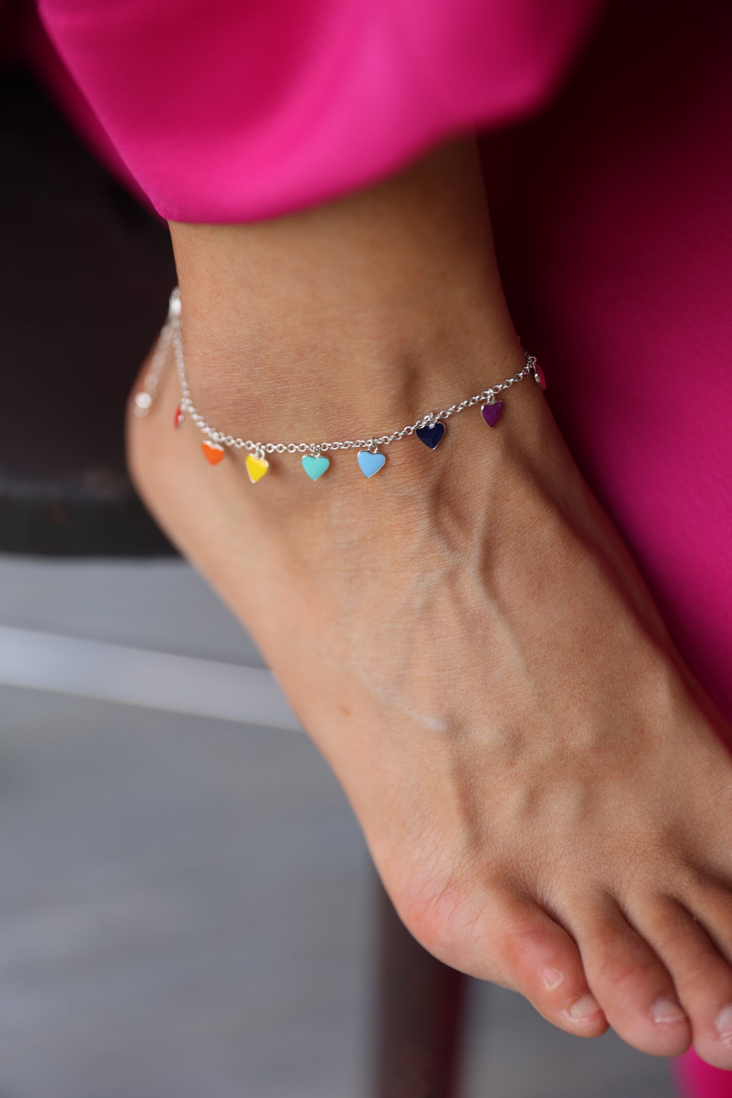 Cher Pop Heart Anklet