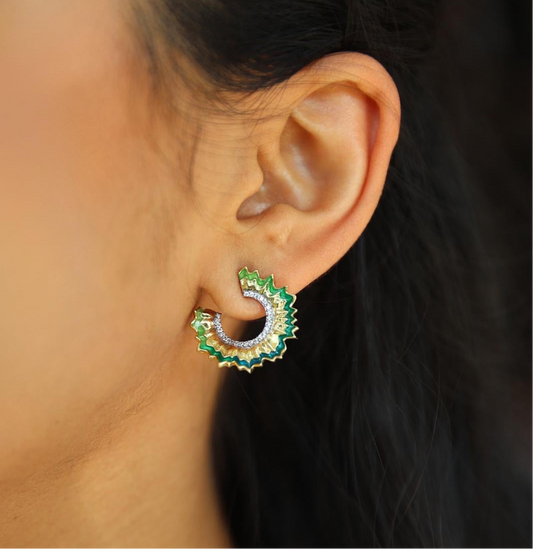 Ruffle Earrings