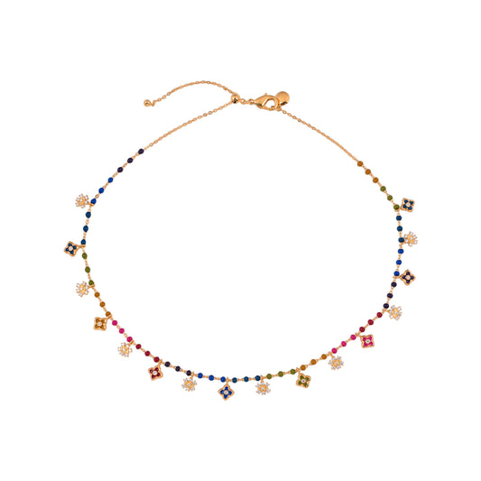 Clover Multi Charm Necklace