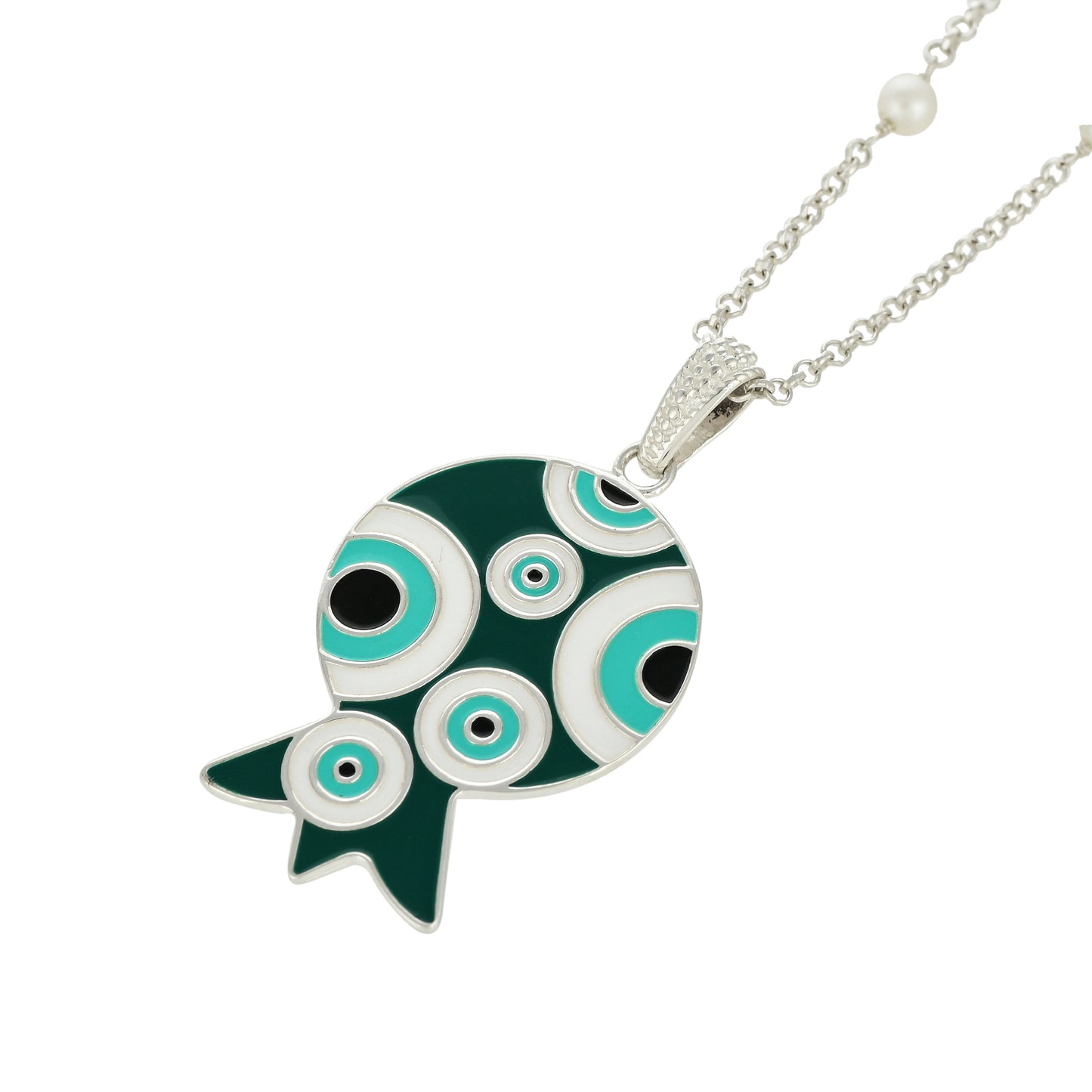 Pom Evil Eye Necklace