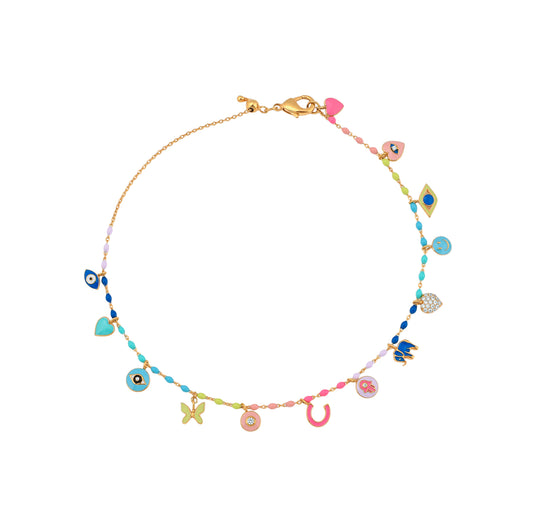 Multi Charm Anklet