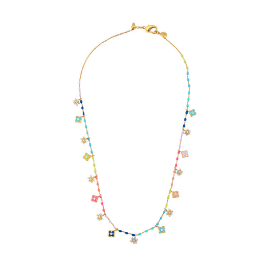 Clover Multi Charm Necklace