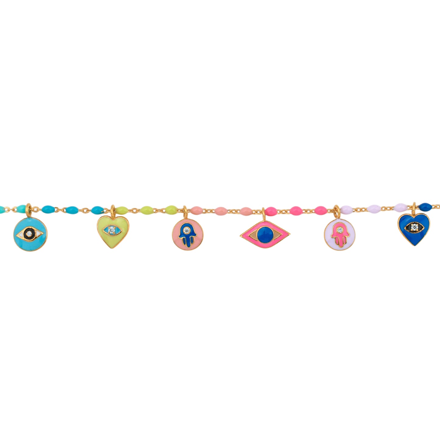 Nazar Multi Charm Necklace