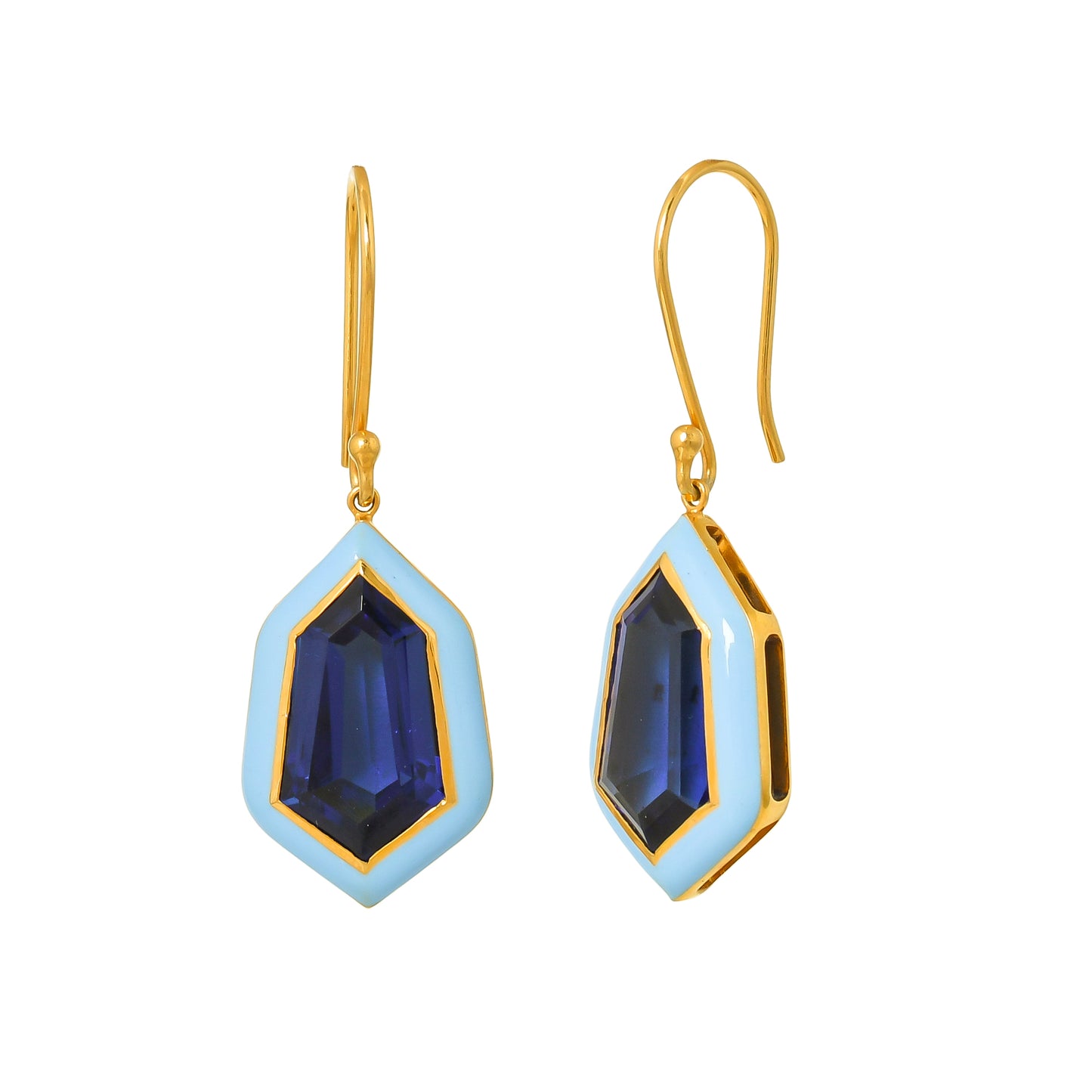 Hexa Gemstone Earrings