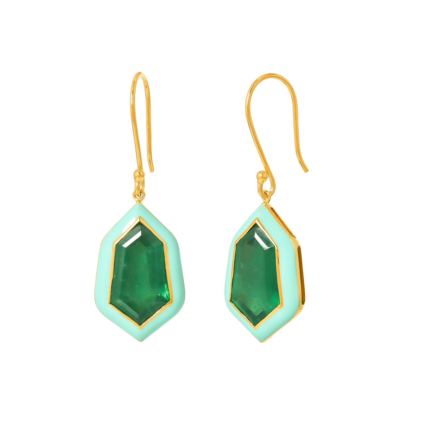 Hexa Gemstone Earrings