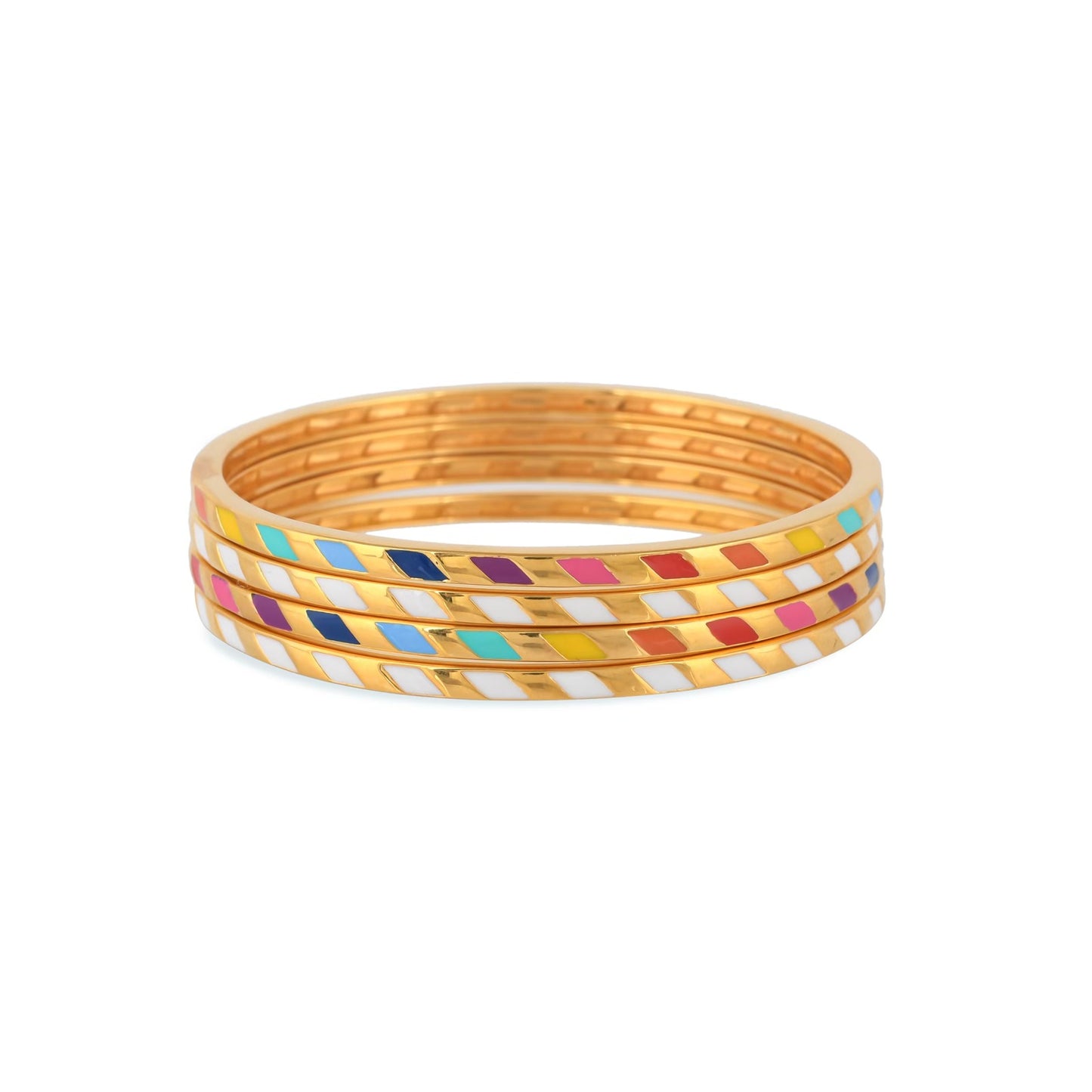 Rainbow Bangle Stack