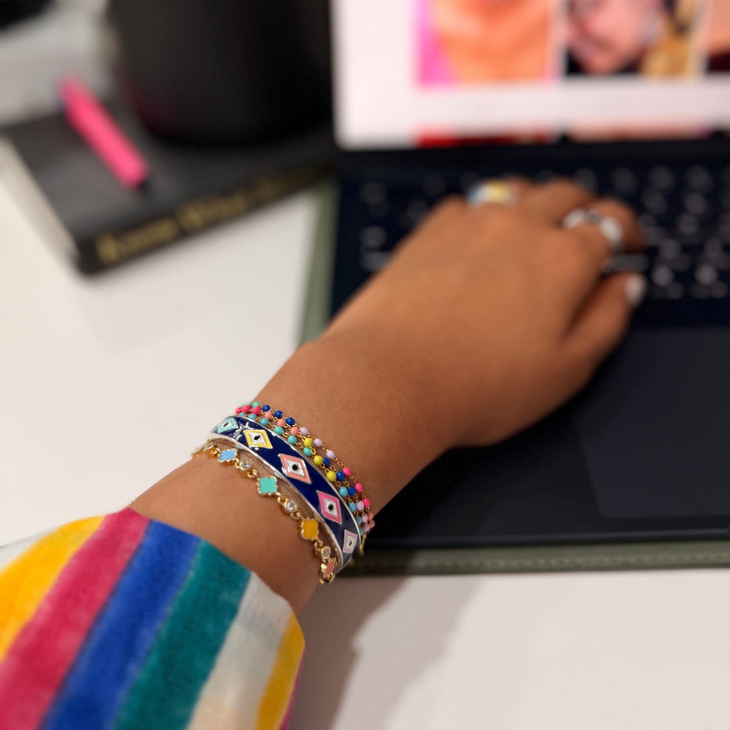 Sia Evil Eye Cuff