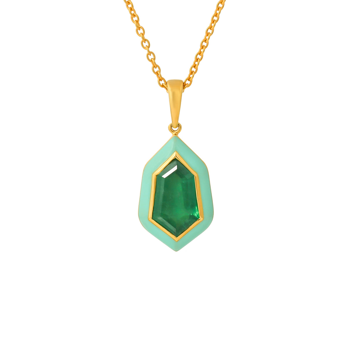 Hexa Gemstone Pendant - RTS
