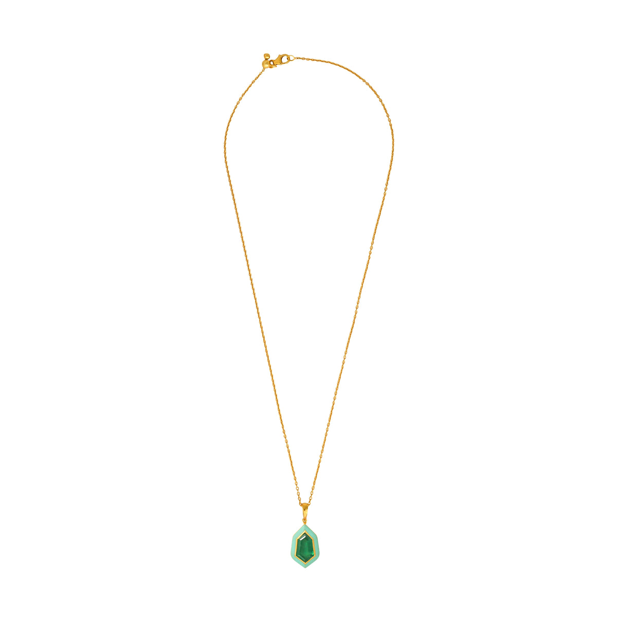 Hexa Gemstone Pendant - RTS