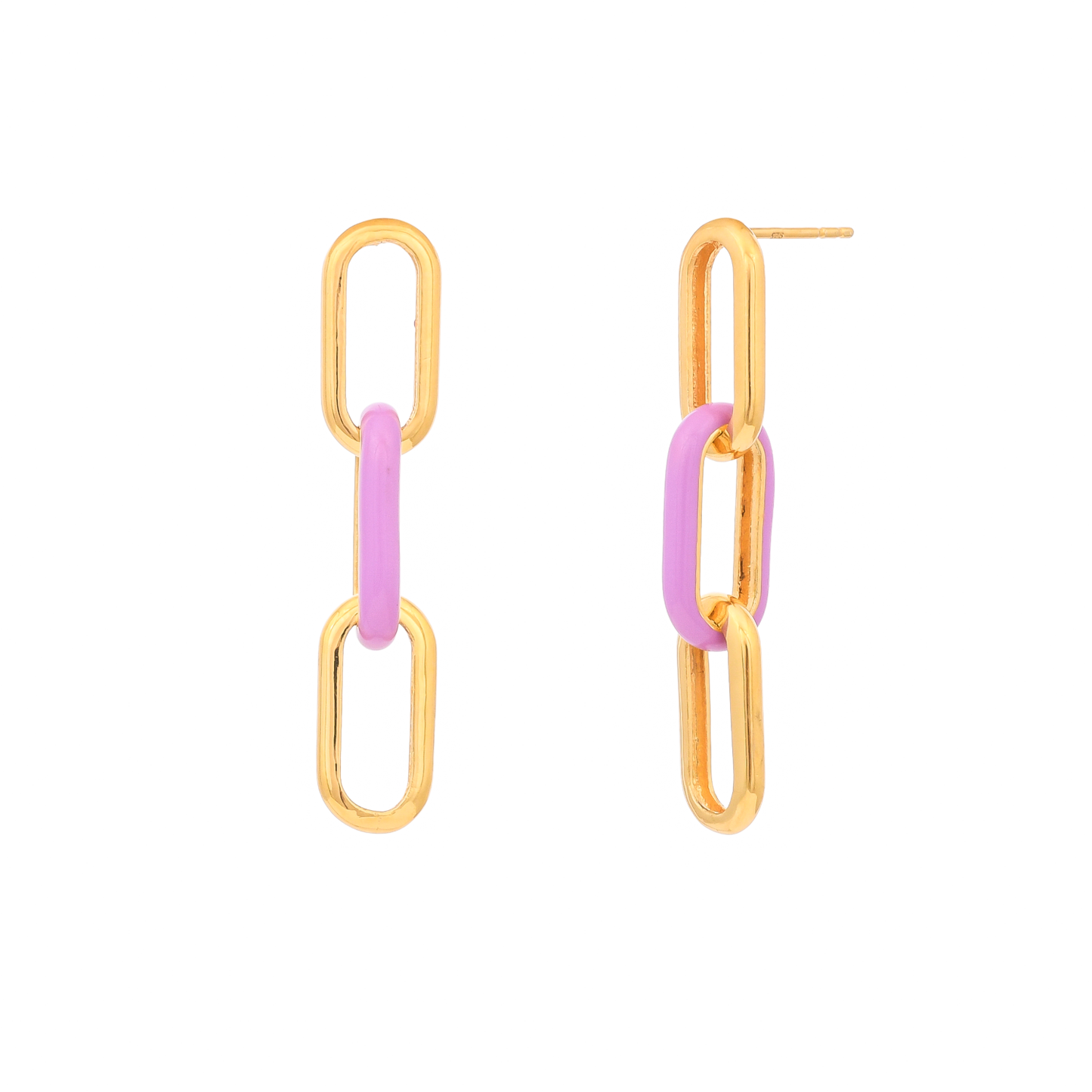 Viola Triple Link Earrings