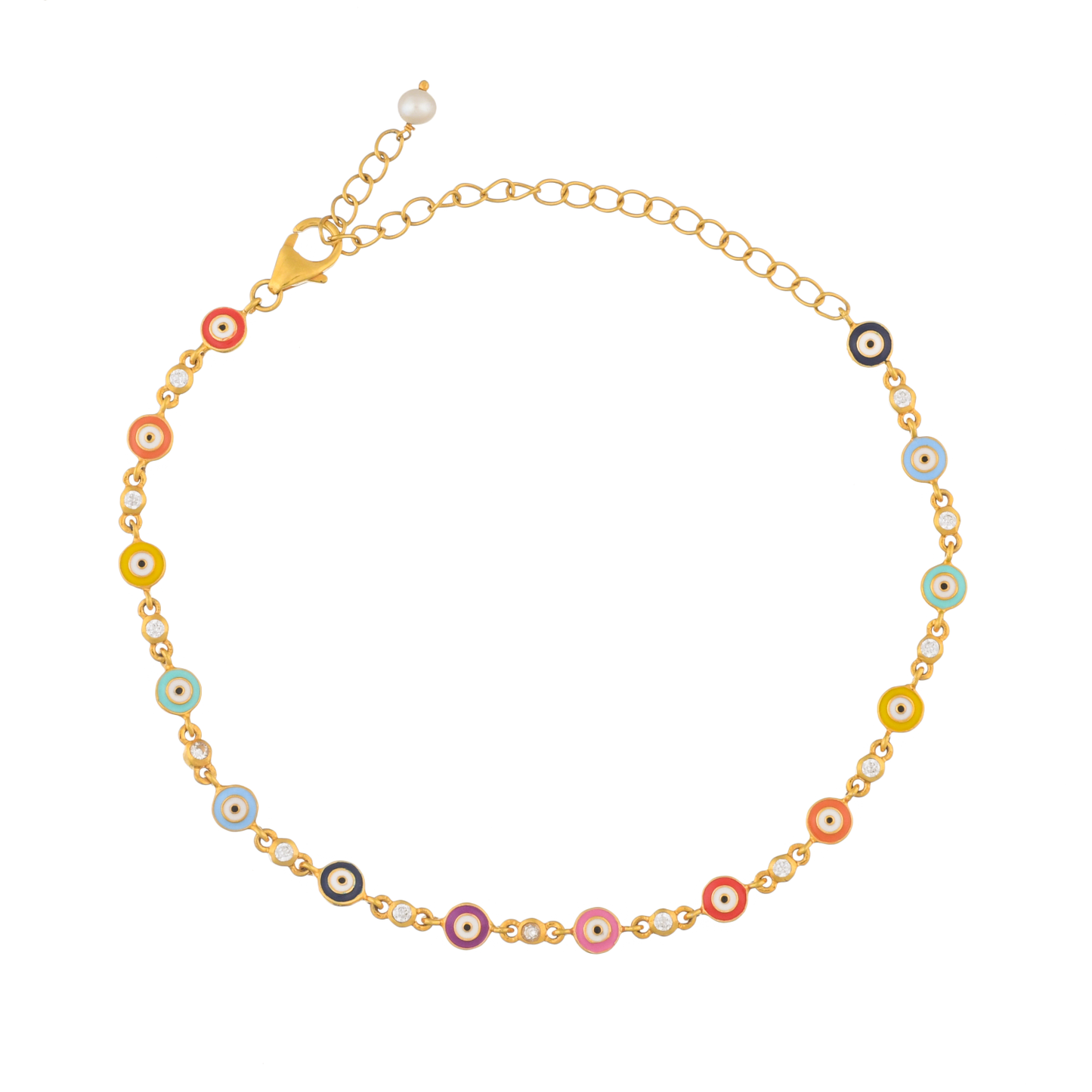 Reversible Noma Evil Eye Anklet