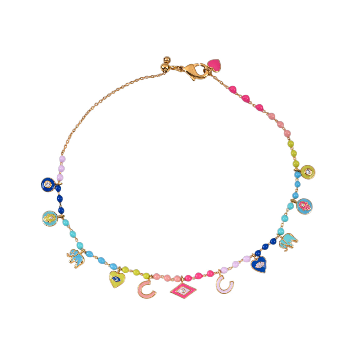 Multi Charm Anklet