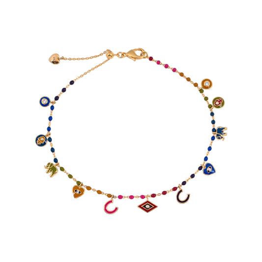 Multi Charm Anklet