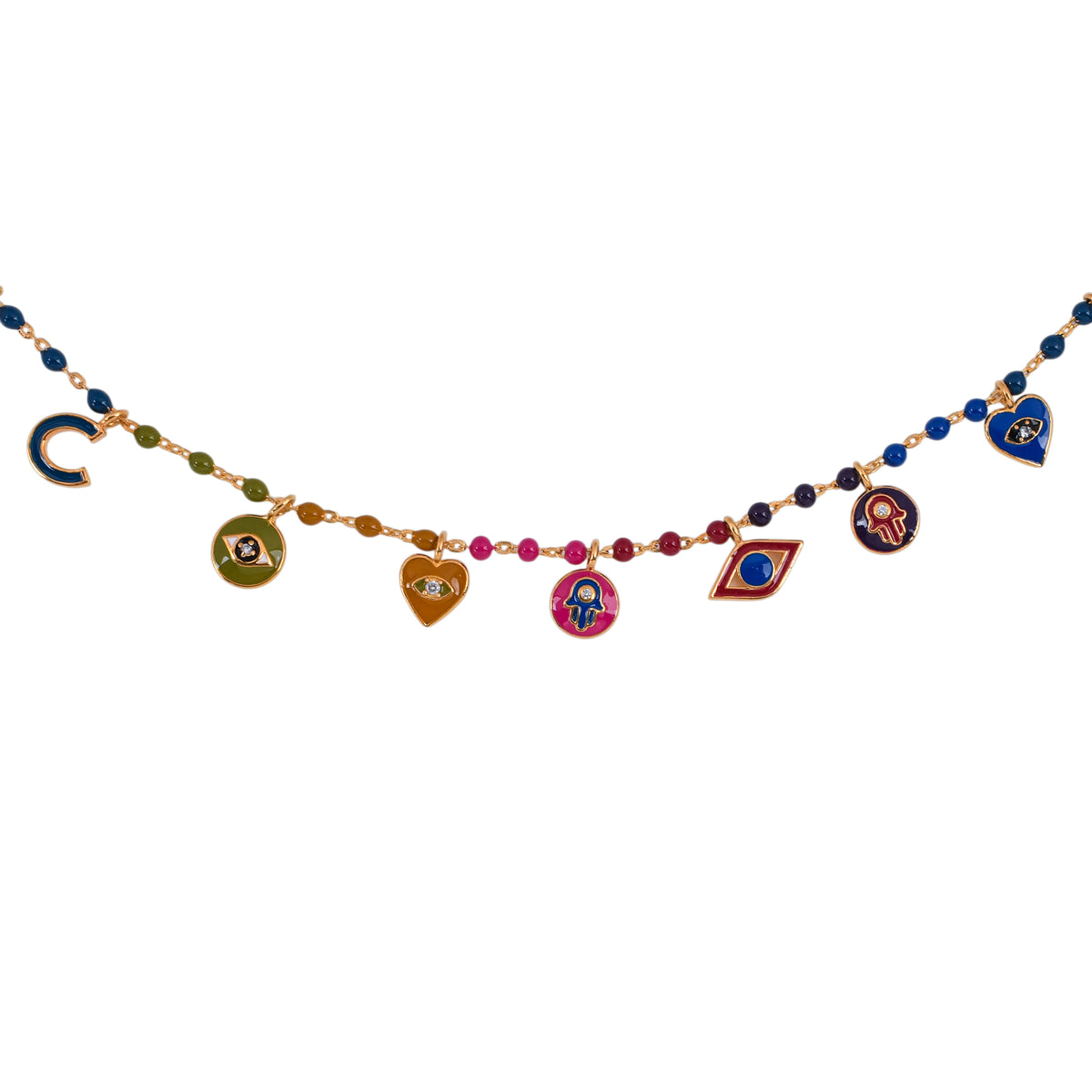 Nazar Multi Charm Necklace