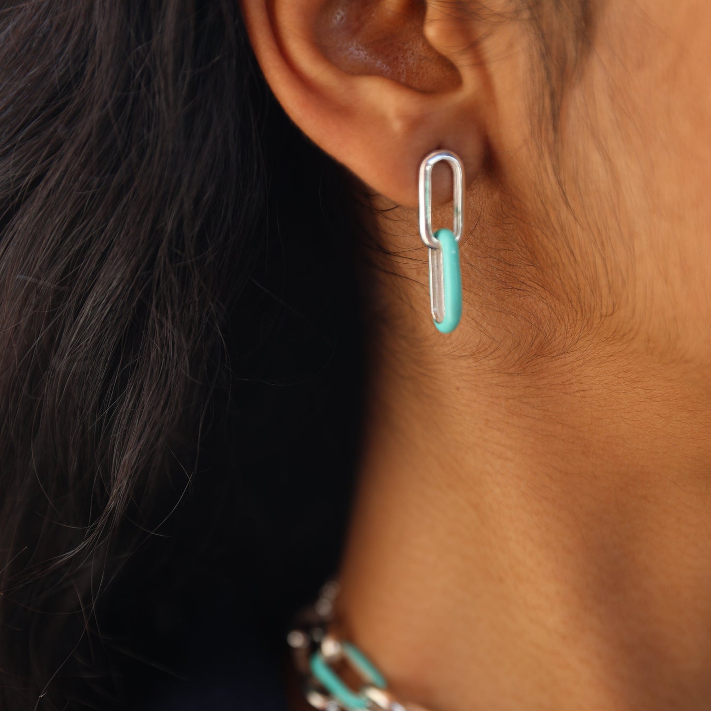 Nola Double Link Earrings