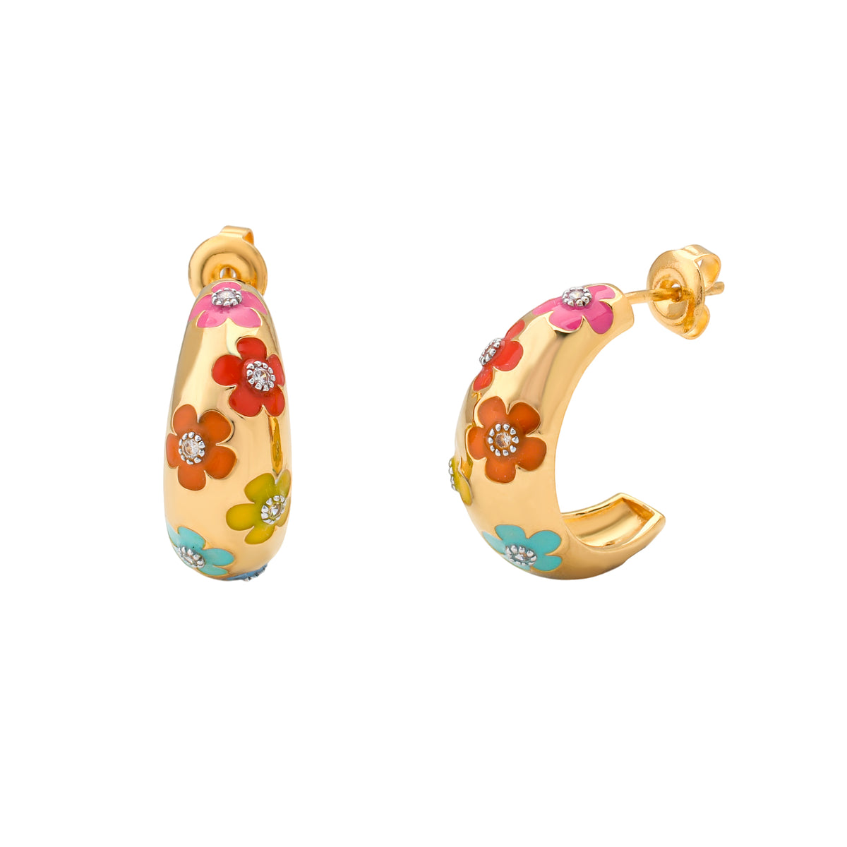 Pressed Flower Hoops