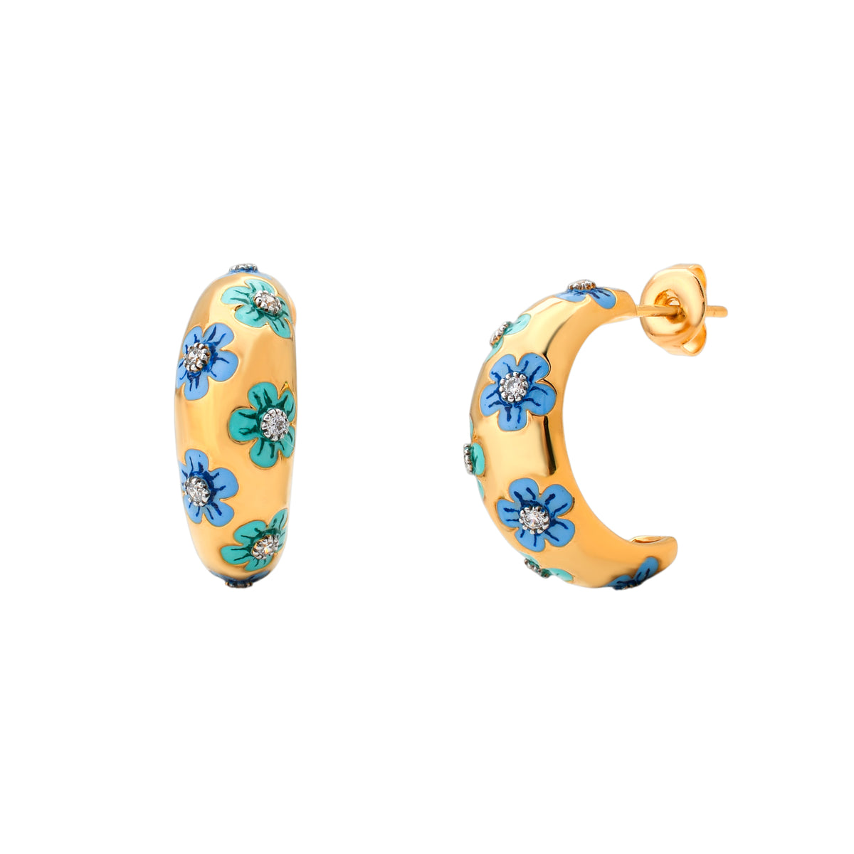 Pressed Flower Hoops