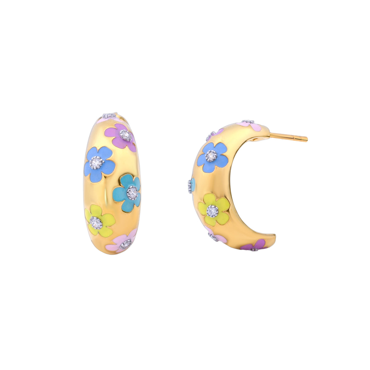 Pressed Flower Hoops