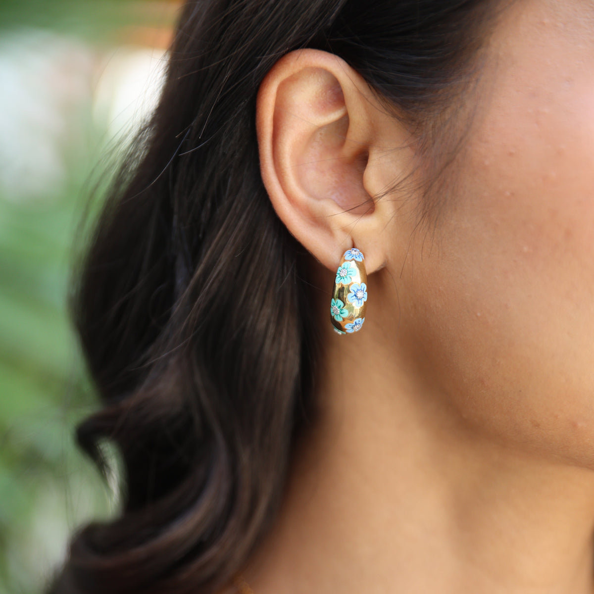Pressed Flower Hoops