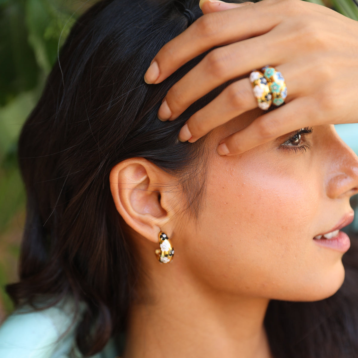 Pressed Flower Hoops