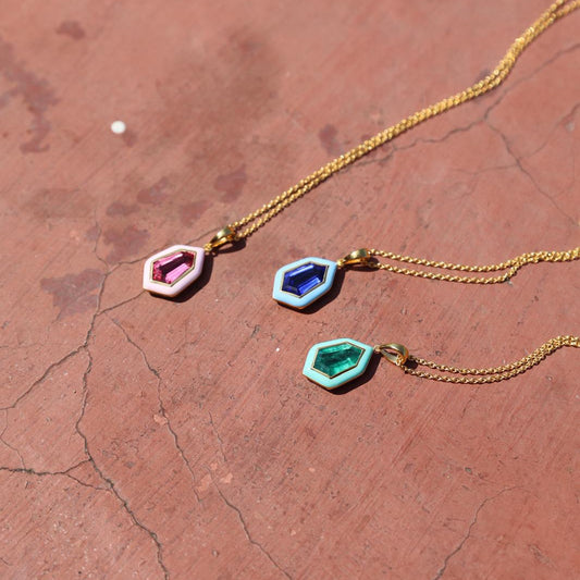 Hexa Gemstone Pendant